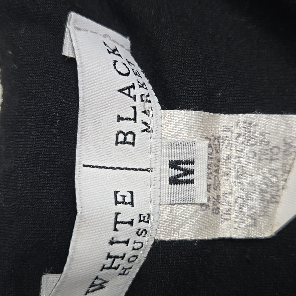 White House Black Market Black Wrap Blouse - Picture 3 of 3
